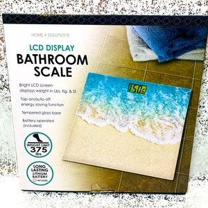 Beautiful Beach SeashoreLCD Display Bathroom Scale